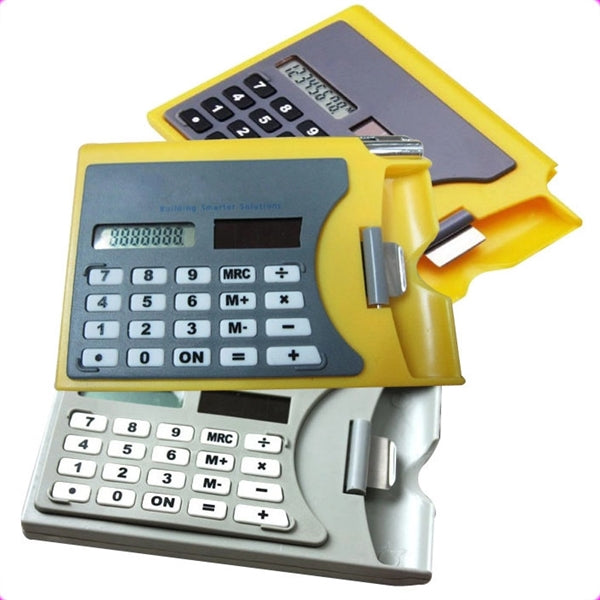 Multi Function Name Card Holder Solar Calculator With Pen