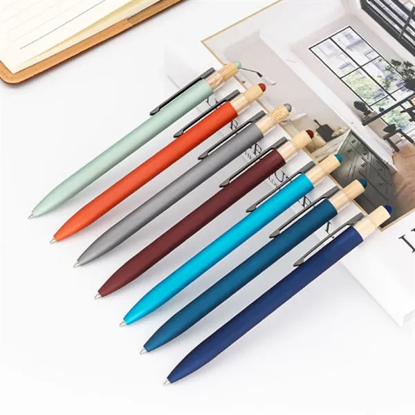 Eco Bamboo Stylus Ballpoint Pen with Click Action