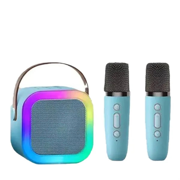 Mini Karaoke Machine With 2 Wireless Microphones