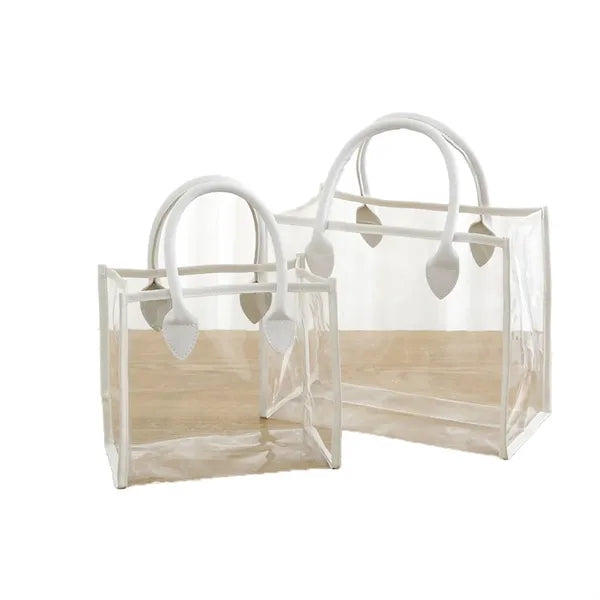 Transparent waterproof gift shopping bag