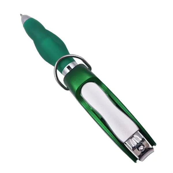 Key Chain Creative Foldable Nail Clippers Ballpoint Pen