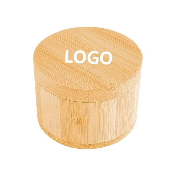 Bamboo Salt Box with Swivel Lid and Spoon