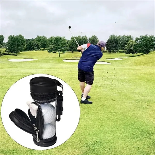 Portable Golf Ball Tee Holder with Clip