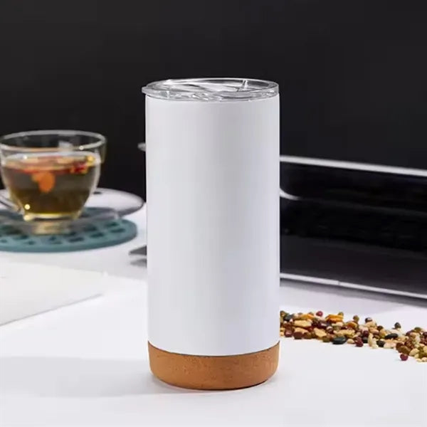 20oz. Insulated Stainless Steel Tumbler Cork Base Travel Cup