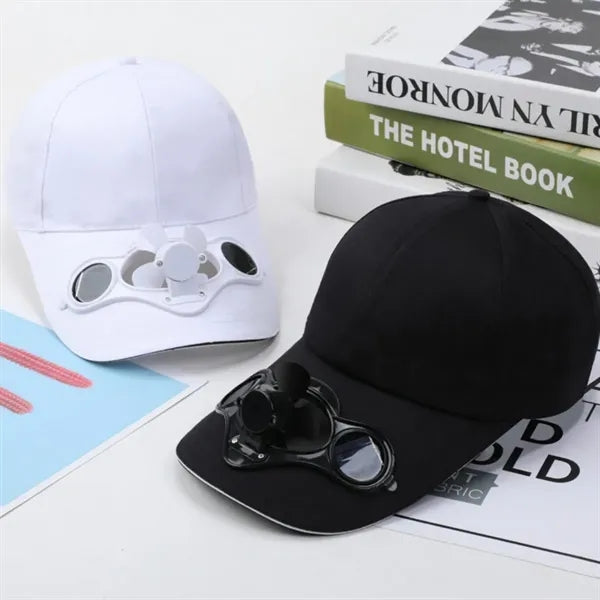 Solar Powered Fan Cap with Sun Protection