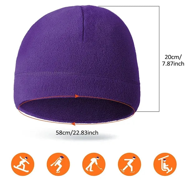 Outdoor Warm Fleece Beanie Hat