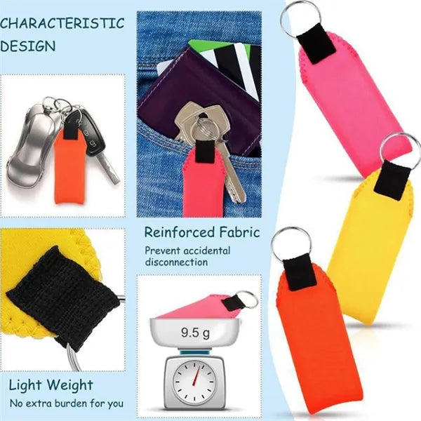 Neoprene Floating Keychain