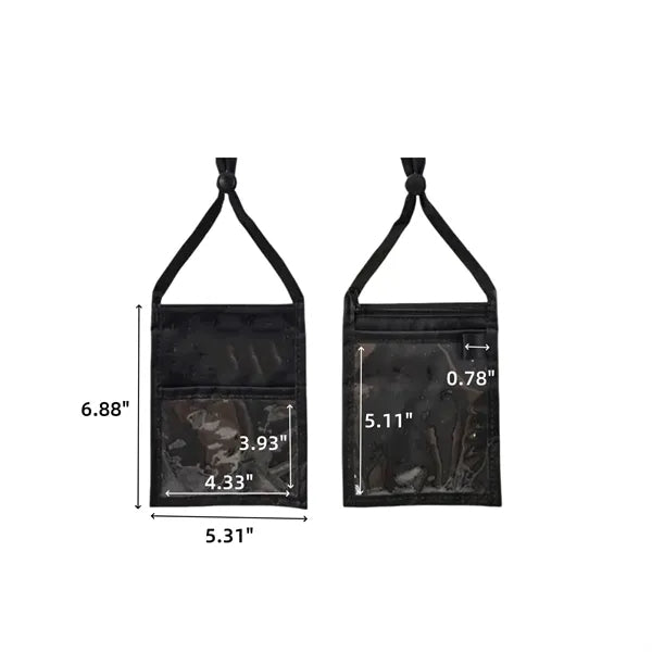 Event Badge Holder with Lanyard Neck Wallet