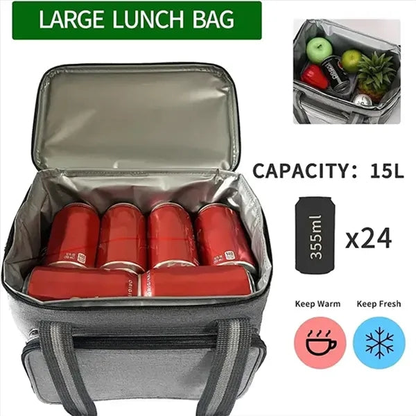 15L Large Insulated Cooler Bag