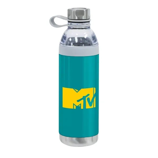 Dual Opening Stainless Steel Water Bottle - 20 Oz.