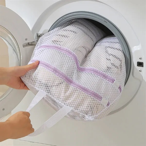 Zipper Honeycomb Mesh Laundry Bag