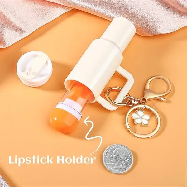 Mini Tumbler Keychain Chapstick Holder