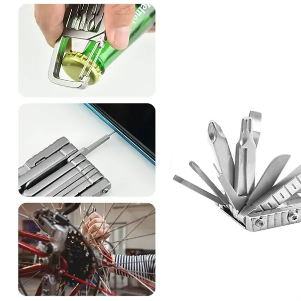 16-in-1 Carabiner Multi-Tool with Screwdrivers