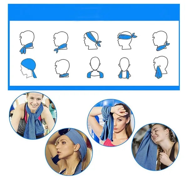 Sports Quick Drying Cooling Hoodie Towel