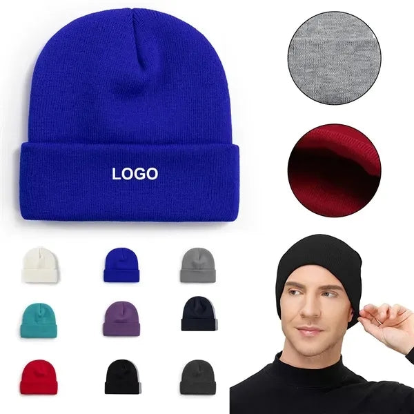 Knit Beanie with Cuff