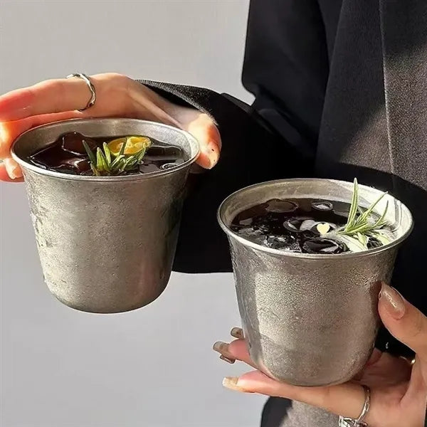 Unbreakable bar home restaurant tumblers stainless steel cup