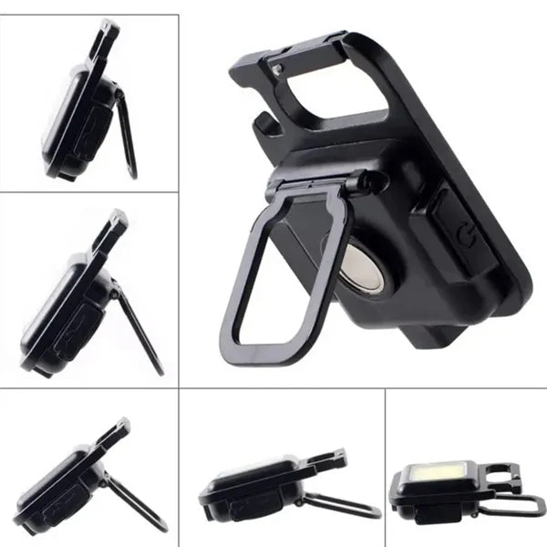 Multi Function LED COB Mini Rechargeable Flashlight Keychain