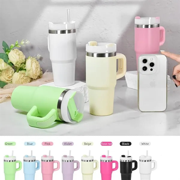 14oz. Kids Tumbler with Handle & Straw
