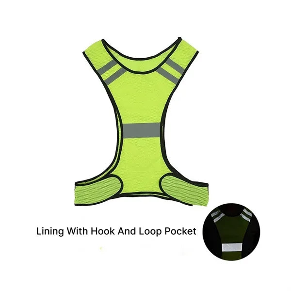 Reflective Safety Vest Breathable Mesh Night Running Gear