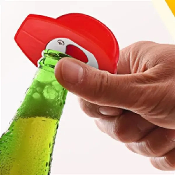 Construction Hard Hat Bottle Opener w/ Keychain