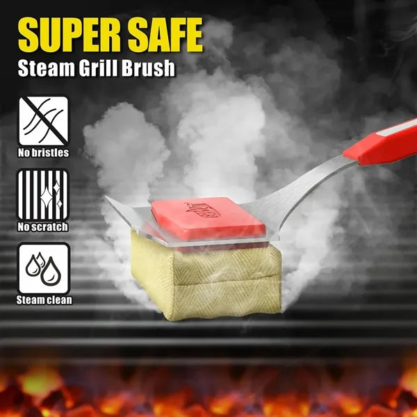 Griddle Scraper with Friction Pad Grill Cleaning Tool