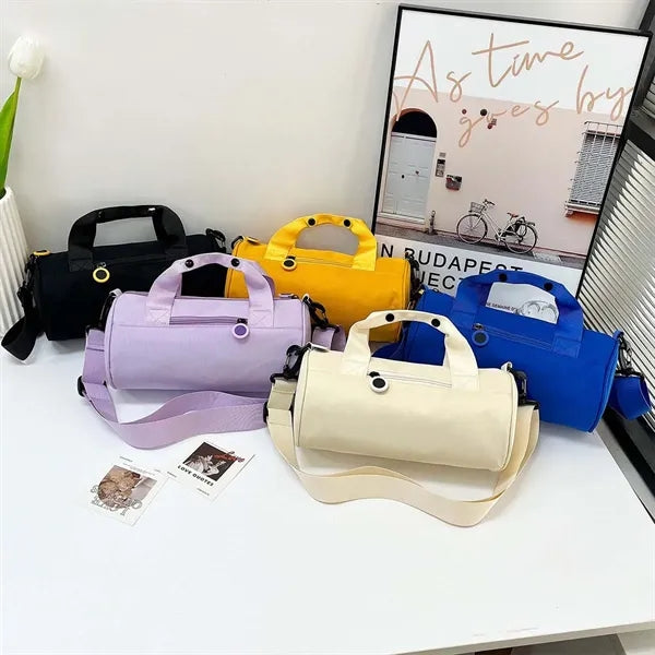 Waterproof compact travel gym bag with adjustable strap