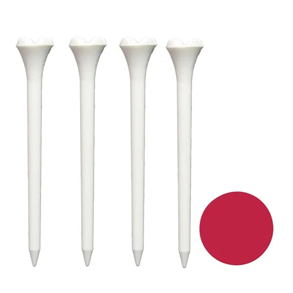 4 Bio-composite Golf Tees W/ 1 Ball Marker