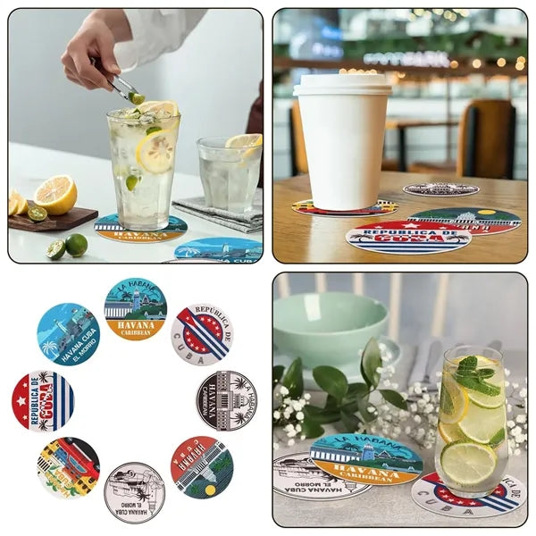 4" Disposable Paper Full Color Custom Coaster