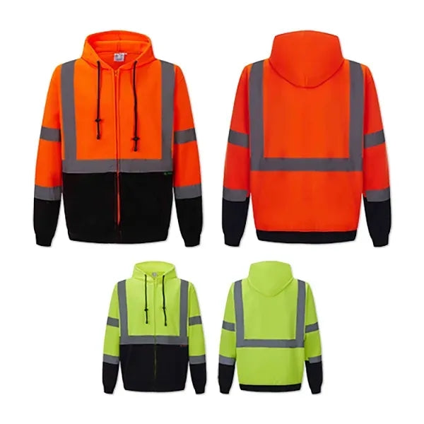 Full Zip Safety Fleece Hoodie Jacket