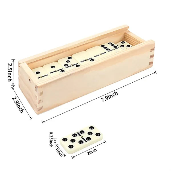 Dominos In Wooden Box