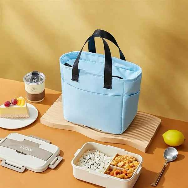 Oxford Cloth Insulated Lunch Tote Bag