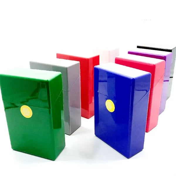 Flip Open Multi Color Plastic Cigarette Case