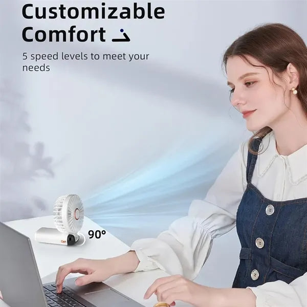 Portable Handheld Fan with Base