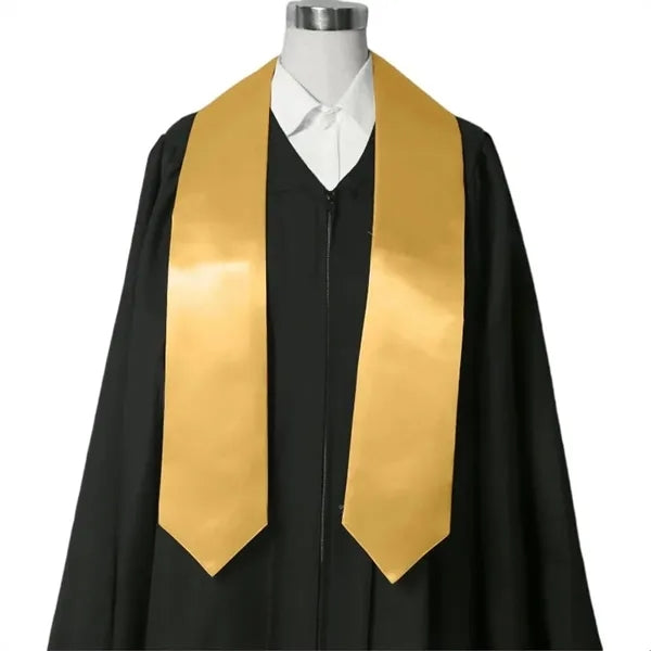 Graduation Stole with Satin Finish in Multiple Colors