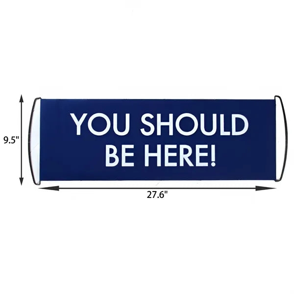 Full Color Custom Retractable Handheld Banner