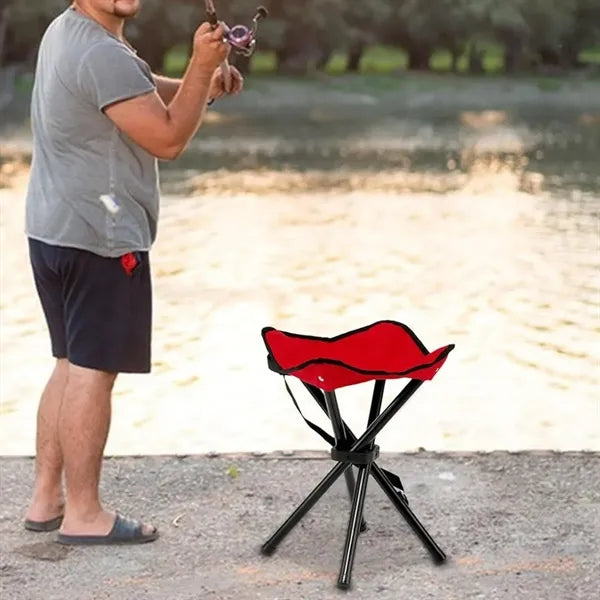 Portable 3 Legged Folding Camp Stool