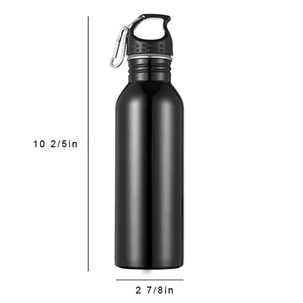 Stainless Steel Sports Bottle With Carabiner