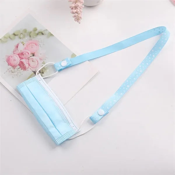 Mask Holder With Snap Button For Kids/Adult