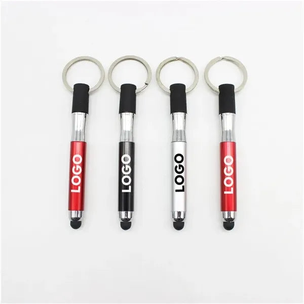 Touch Screen 3-in-1 Ballpoint Keychain Capacitive Stylus Pen