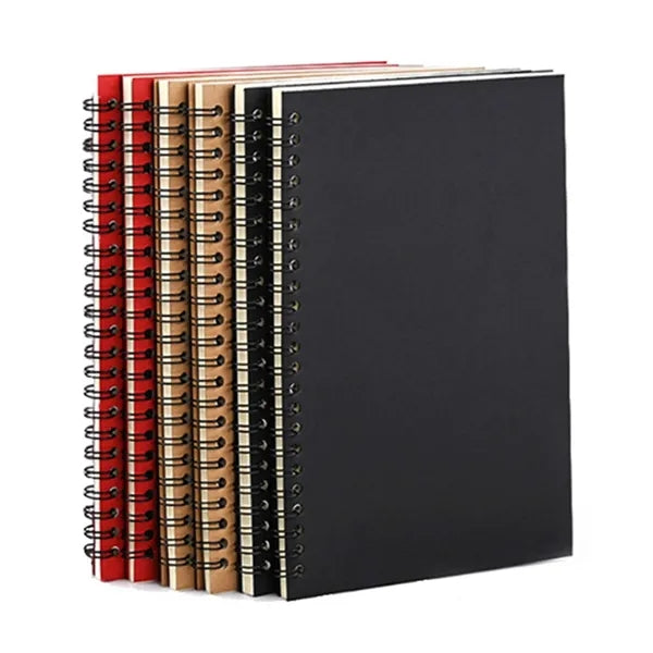 A5 Kraft Cover Spiral Office Portable Calendar Notebook