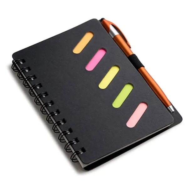Scribbly 4.8 x 6.1 Cardboard Spiral Journal with Pen - Unlin