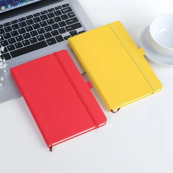 A5 Hardcover Notebook With Elastic Band Closure