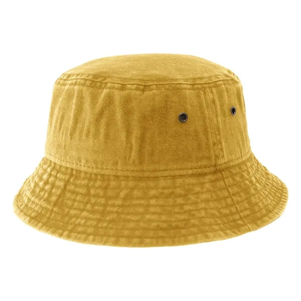 Washed Cotton Bucket Hat