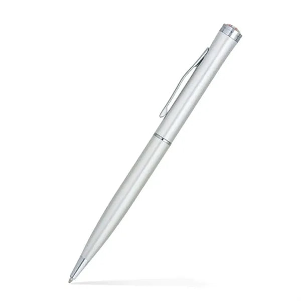 Aluminum Ballpoint Twist Metal Pen w/ Epoxy Dome Accent