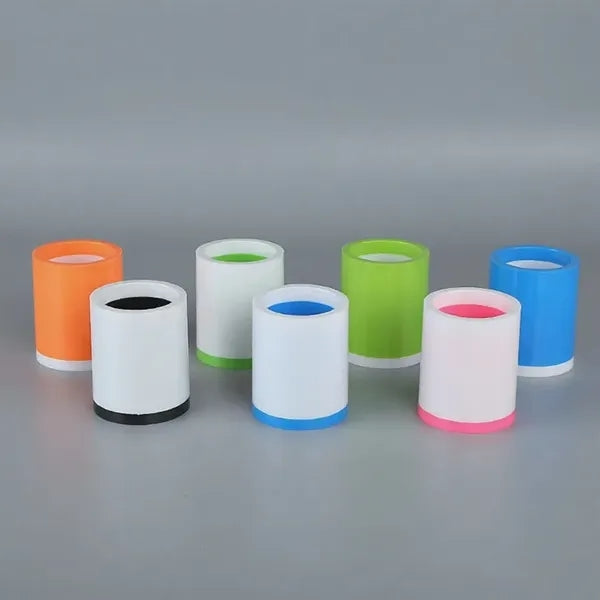 Cylindrical Plastic Desk Pen Pencil Holder