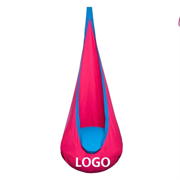 Kids Indoor & Outdoor Nylon Pod Swing Seat with Cushion