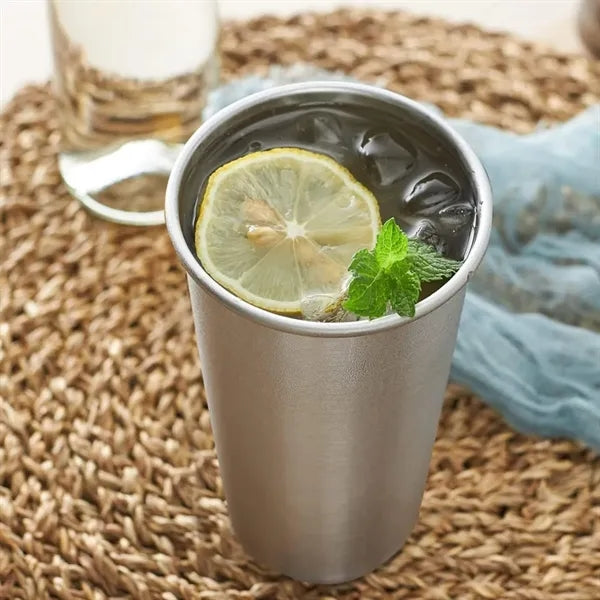 12/17Oz. Stainless Steel Drinking Cup Beer Tumblers