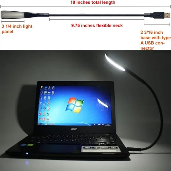 USB reading lamp: 14 LEDs, dimmable