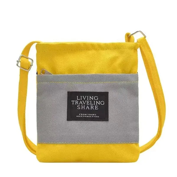 Crossbody Canvas Cell Phone Bag