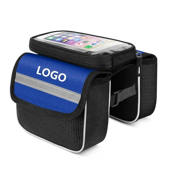 Bike Front Frame Bag with Touch Screen Phone Holder